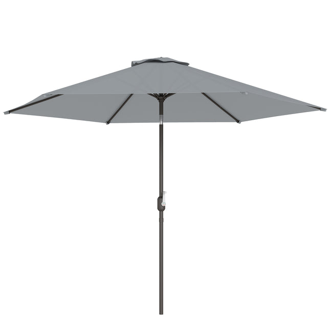 Patio Umbrella 2.95m with Tilt, UPF30+ Polyester