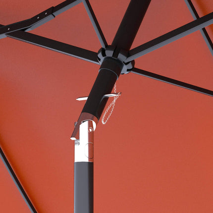 Patio Umbrella, Adjustable, Red, 295 x 152 cm, Polyester