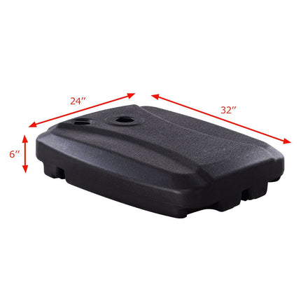 Patio Umbrella Base, 60L Water-Sand Fill, Wheeled
