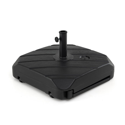 Patio Umbrella Base With Wheels, 211 lb Fillable, 1.5–1.9 in