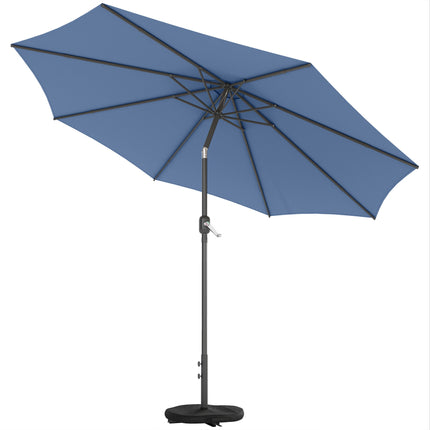 Patio Umbrella with Sandbag Weights, Dual Tilt, UV Protection