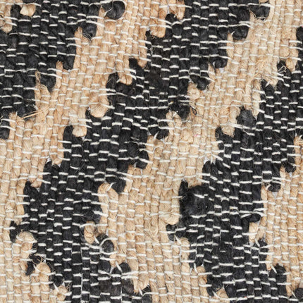 Patterned jute rug 50 x 80 cm