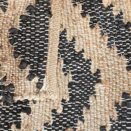 Patterned jute rug 50 x 80 cm
