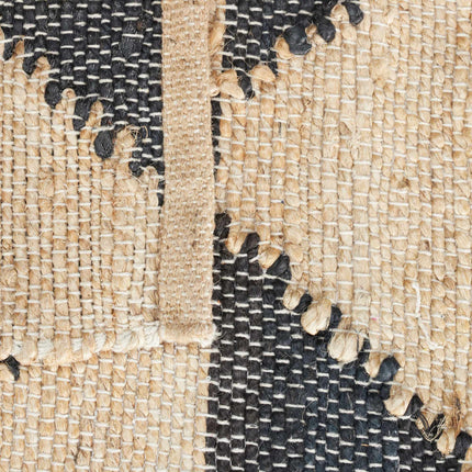 Patterned jute rug 70 x 140 cm