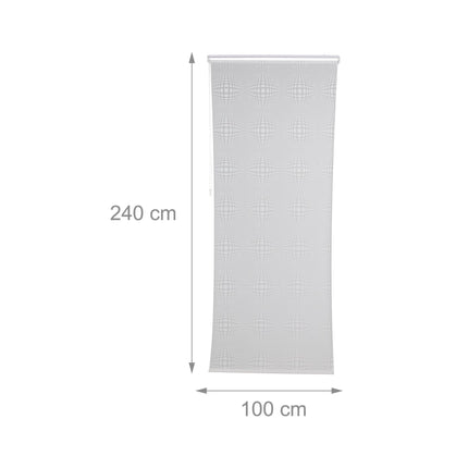 Patterned shower curtain