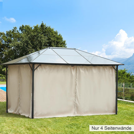 3x4M Beige Polyester Pavilion Side Panels for Party Tents