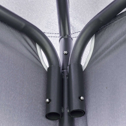 Gray metal Pavilion Party tent 3.45x3.45x2.68M Polyester