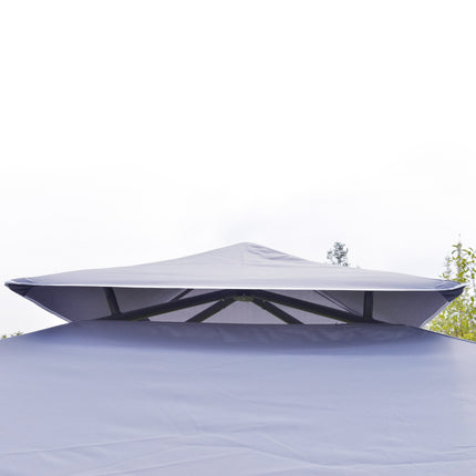Gray metal Pavilion Party tent 3.45x3.45x2.68M Polyester