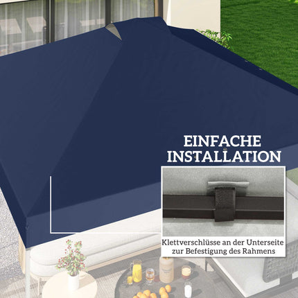 Pavilion Replacement Canopy, 300x300 cm, UV50+ Waterproof