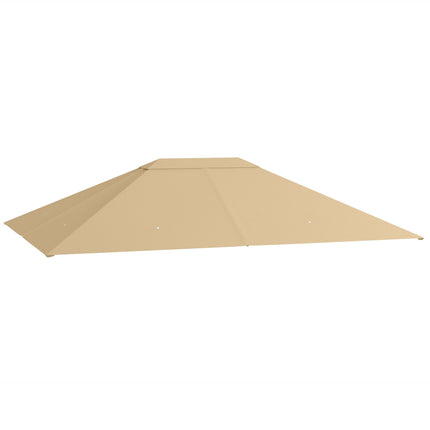 Pavilion Replacement Canopy, Weather-Resistant, 397x297 cm, Khaki
