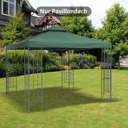 Charcoal Gray Water Repellent 3x3M Gazebo Roof Replacement