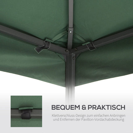 Charcoal Gray Water Repellent 3x3M Gazebo Roof Replacement