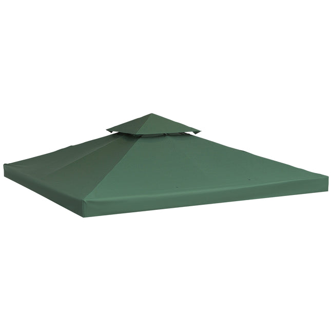 Charcoal Gray Water Repellent 3x3M Gazebo Roof Replacement