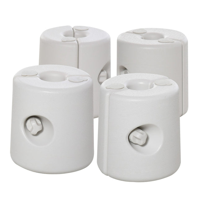 Pavilion tent weight set, water/sand fillable, 24x25 cm
