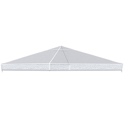 Paviljoenhoes 3x3m, waterdicht, stabiel, wintervast beschermhoes, paviljoendak vervangingshoes voor tuinpaviljoen, vervangend dak regenhoes zeildoek voor tuintent, transparant Aosom