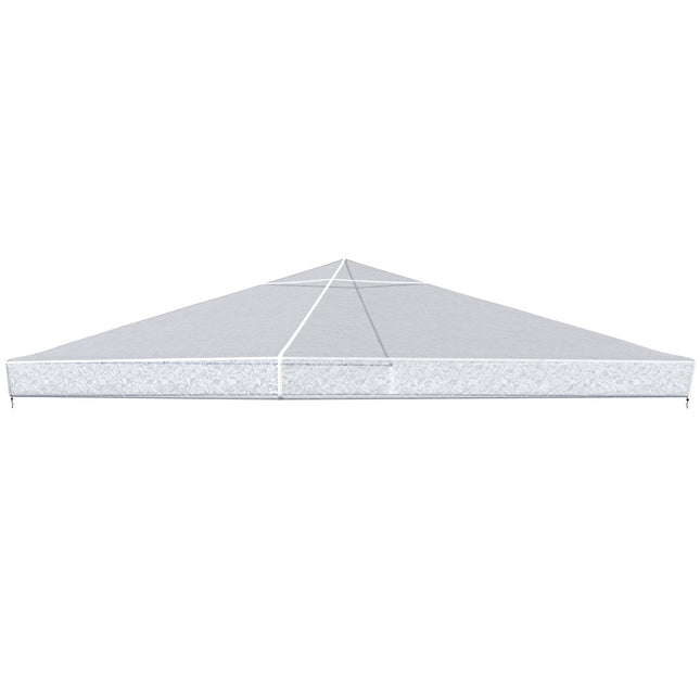 Waterproof 3x3m pavilion roof cover - winterproof, transparent