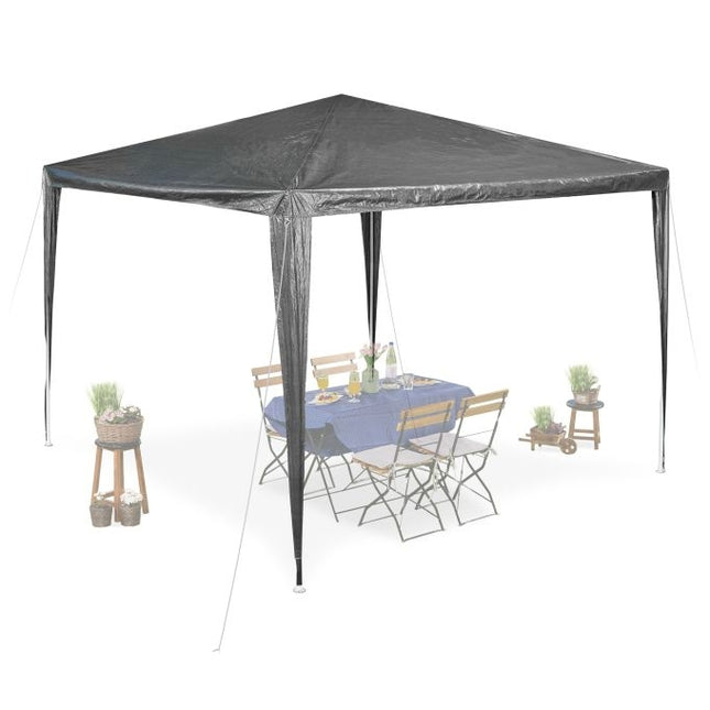 Pavilion in anthracite 3x3 m