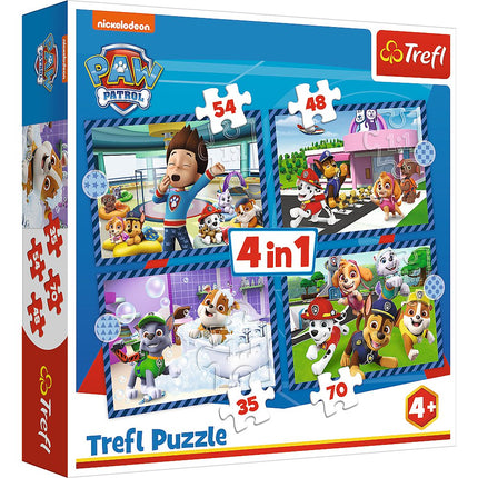 Paw Patrol 4-in-1 Puzzle Set for Kids