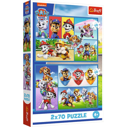 Paw Patrol Puzzle Set, 2 x 70 Pieces for Kids