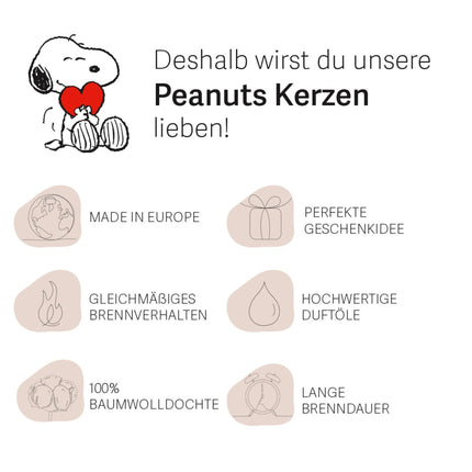 Peanuts Scented Candle in Glass Jar – Gift Idea
