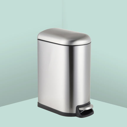Pedal Bin, 10L Metal, Soft-Close Lid