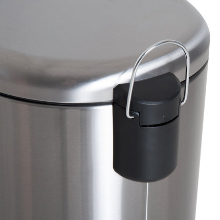 30L pedal container in stainless steel with inner compartment