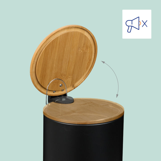 Pedaalemmer 5L met soft-close deksel en binnenzakken
