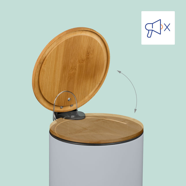 Pedaalemmer 5L met soft-close deksel en binnenzakken