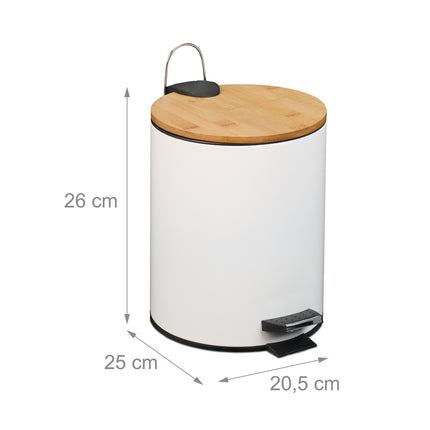 Pedal Bin 5L with Soft-Close Lid and Liners