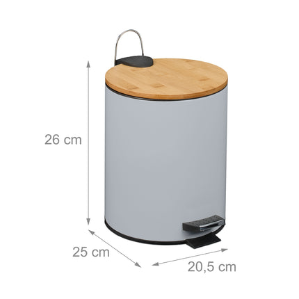 Pedal Bin 5L with Soft-Close Lid and Liners