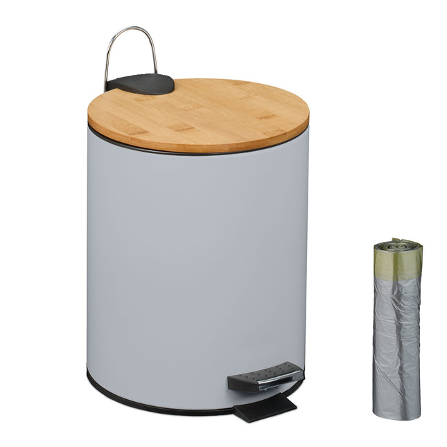 Pedaalemmer 5L met soft-close deksel en binnenzakken