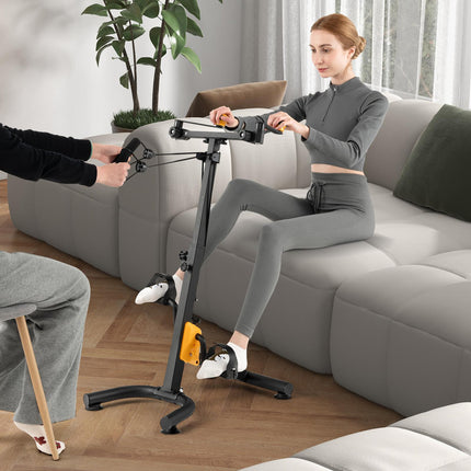 Pedal Exerciser With Adjustable Handgrip, Foldable, 9-Level