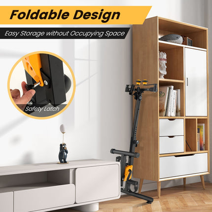 Pedal Exerciser With Adjustable Handgrip, Foldable, 9-Level