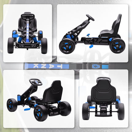 Pedal Go-Kart for Kids, Brake, Non-Slip Wheels, 3-6 Years