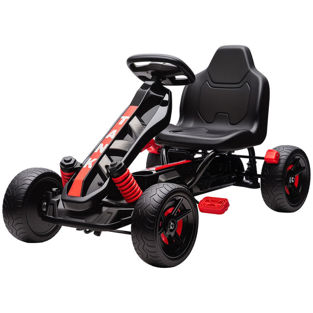 Pedal Go-Kart for Kids, Brake, Non-Slip Wheels, Ages 3-6