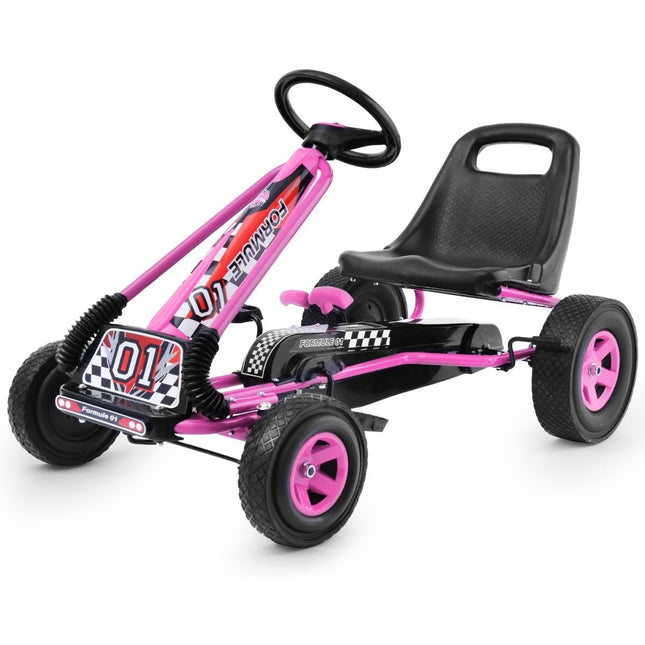 Pedal go-kart pedal-operated ride-on car children's car pedal vehicle 98 x 59 x 61cm pink