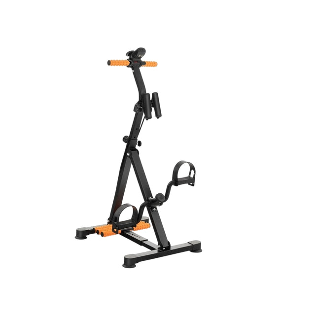 Pedal trainer for seniors Fitness device for hand 43-53 x 45 x 87-100 cm black + orange