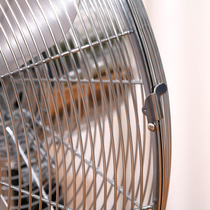 Pedestal fan - adjustable height, 3 speeds, silver
