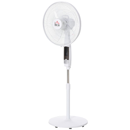 Pedestal fan, 138 cm steel, timer & remote control, adjustable heights