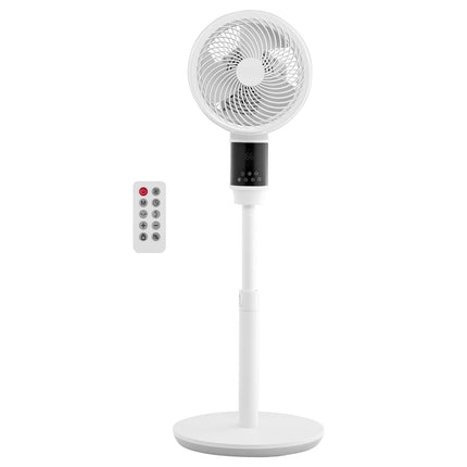 Pedestal Fan 23 cm, Oscillating DC Motor, Remote, Timer