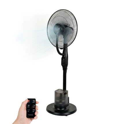Pedestal Misting Fan with Remote, 3 Speeds, 3L Tank