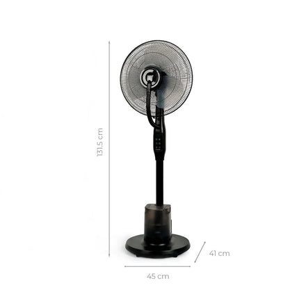 Pedestal Misting Fan with Remote, 3 Speeds, 3L Tank