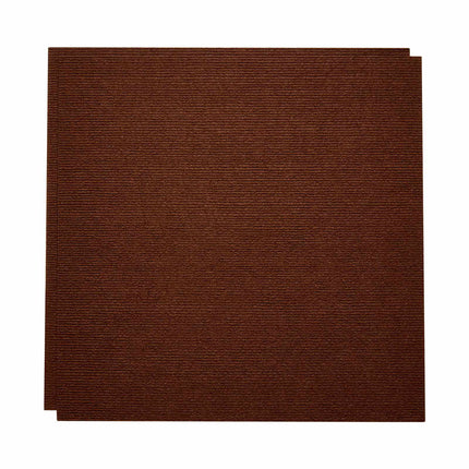 Peel-And-Stick Carpet Tiles, 20-Pack 24x24 in, Dark Brown