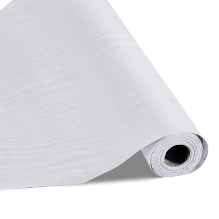 Peel and Stick Wallpaper, White Wood Grain, 45cm x 10m