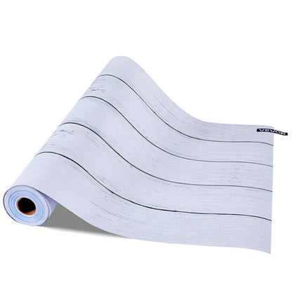 Peel and Stick Wallpaper, White Wood, Waterproof, 45cm x 15m