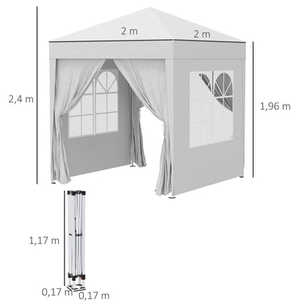 Metal tent pegs and rope with Oxford carrying case