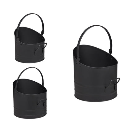 Pellet bucket set of 3
