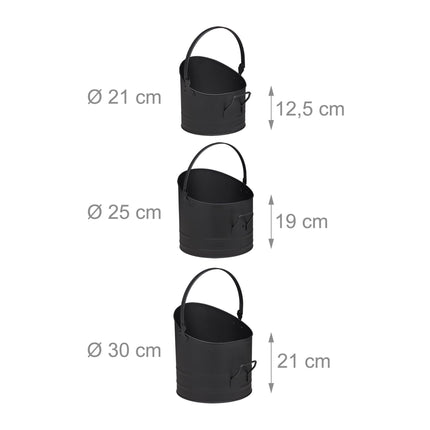 Pellet bucket set of 3