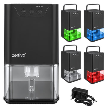 Peltier Dehumidifier 36 W with 1400 ml Tank and Timer, Black, 380 ml/Day