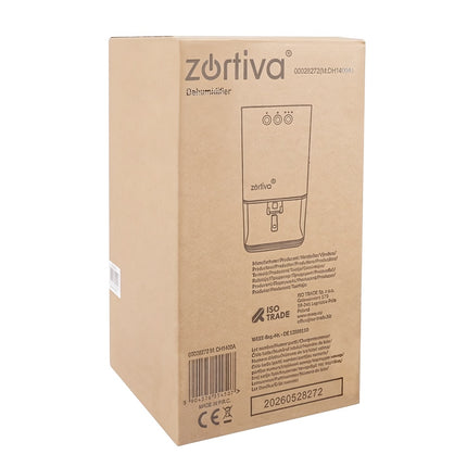 Peltier Dehumidifier 36 W with 1400 ml Tank and Timer, Black, 380 ml/Day